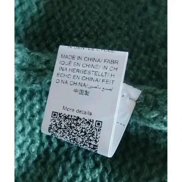 Shein Cropped Green Cardigan Size Medium - Picture 4 of 5